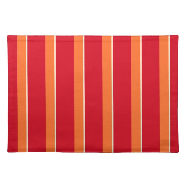 Kamaole Hawaii Tropical Stripe Dinner Placemats (Front)