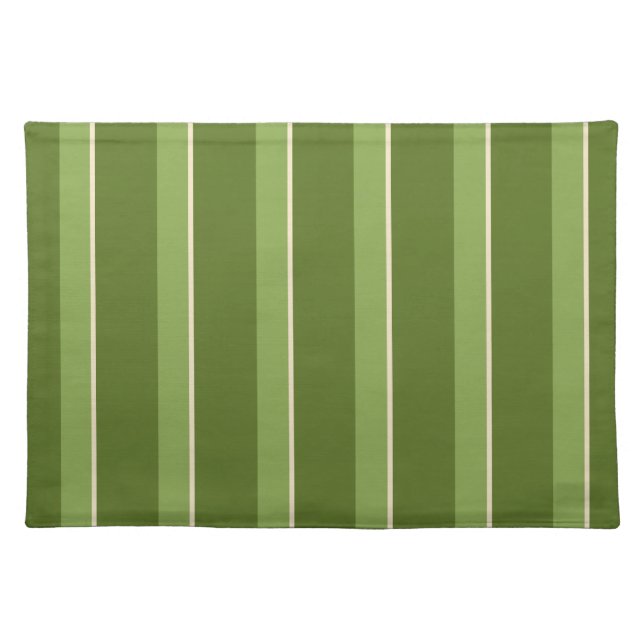 Kamaole Hawaii Tropical Stripe Dinner Placemats (Front)