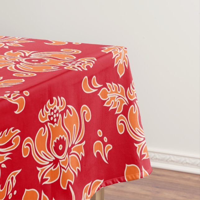 Kamaole Hawaiian Protea Tropical Floral Tablecloth (In Situ)