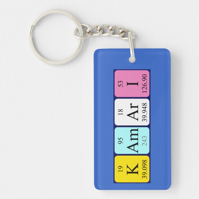 Kamari periodic table name keyring (Front)