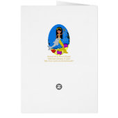 Kamaria the Mermaid and Dolphin Card (Back)