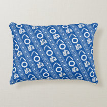 Kamawanu Edo-Style Graphic Pattern Accent Pillow