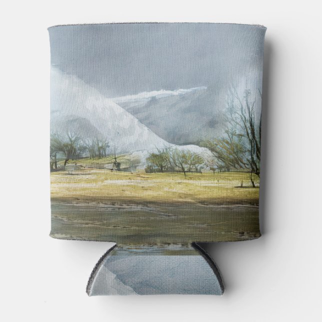 Kamchatka Geysers Oil Landscape Can Cooler (Front)