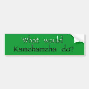 kamehameha bumpah bumper sticker