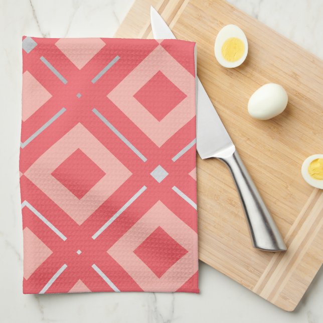 Kamelia’s Geometric Pattern 1 Kitchen Towel (Quarter Fold)