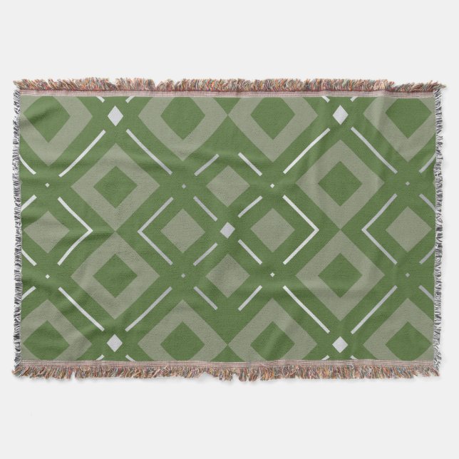 Kamelia’s Geometric Pattern 2 Throw Blanket (Front)