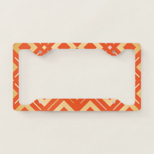 Kamelia’s Geometric Pattern 6 License Plate Frame