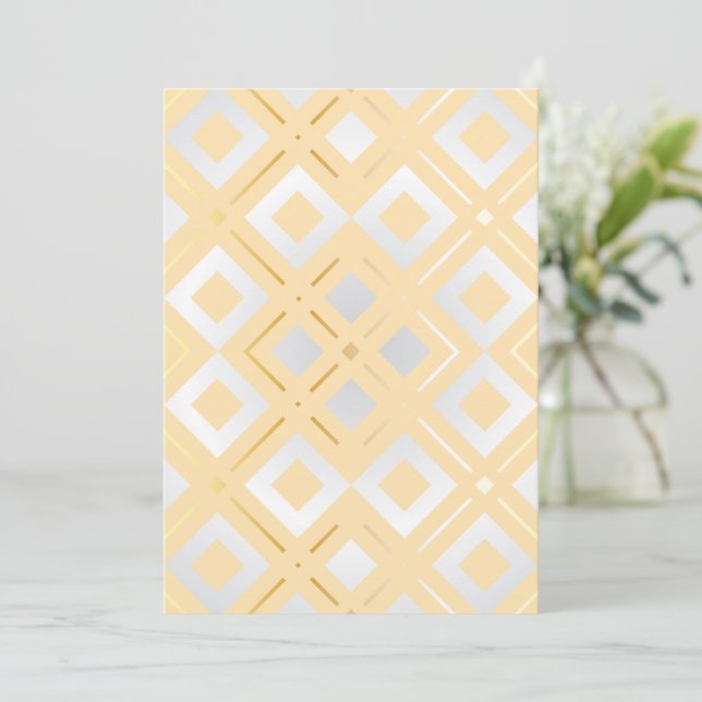 Kamelia’s Geometric Pattern 8 Thank You Card (Standing Front)