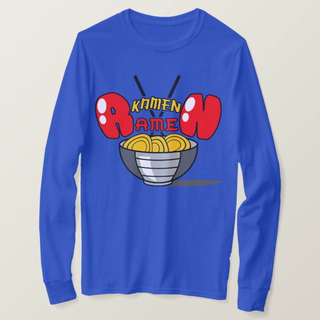 Kamen Ramen Long Sleeve T-Shirt (Design Front)