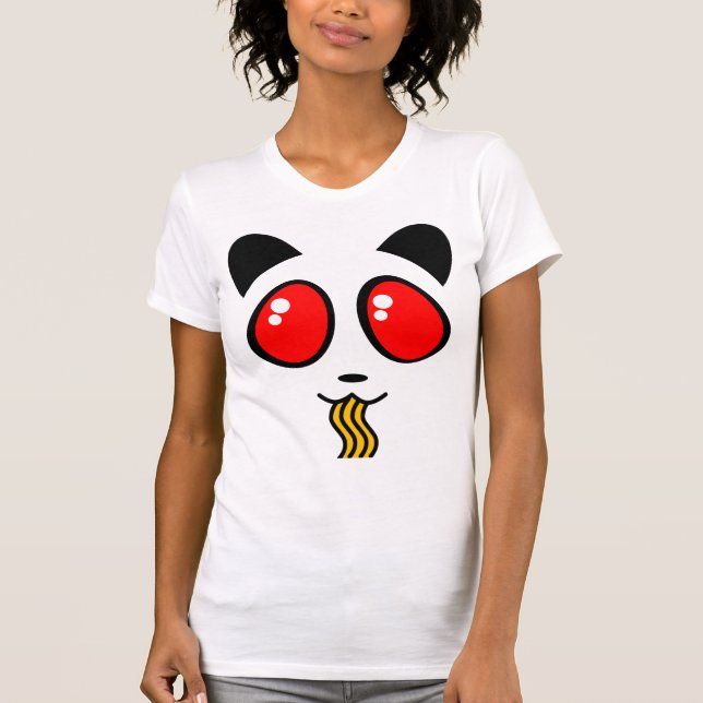 KAMEN RAMEN PANDA FACE WOMENS TSHIRT (Front)