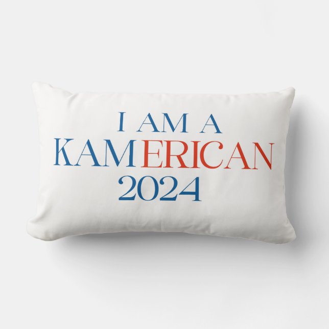KAMERICAN Throw Pillow (Front)