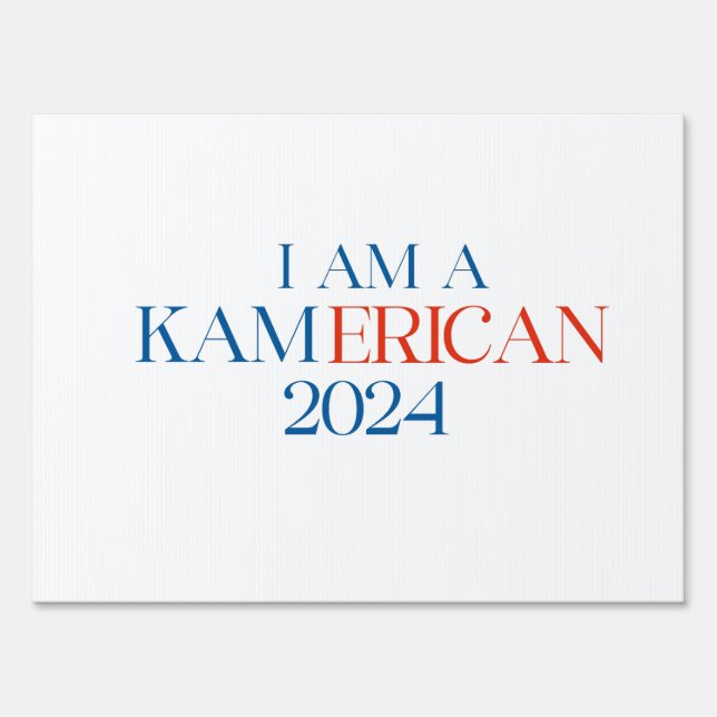 KAMERICAN Yard Sign (Front)