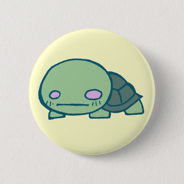 Kamero, the Turtle Pinback Button (Front)