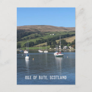 Kames Bay, Isle of Bute, Scotland Postcard