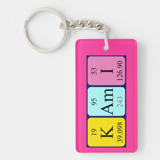 Kami periodic table name keyring (Front)