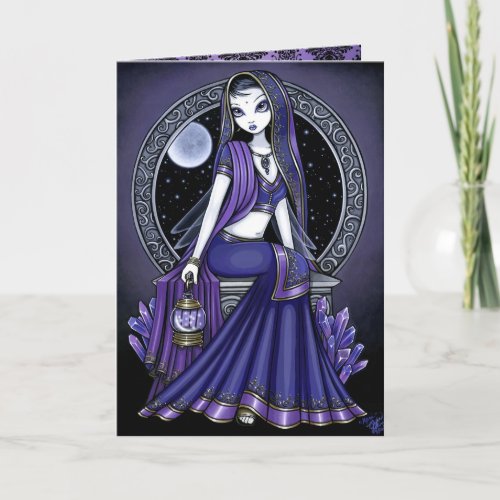 Kami Purple Moon Sari Fairy Card