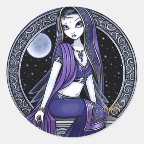 Kami Purple Moon Sari Fairy Stickers