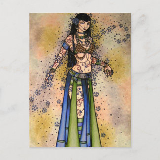 Kami Tribal Belly Dancer Postcard