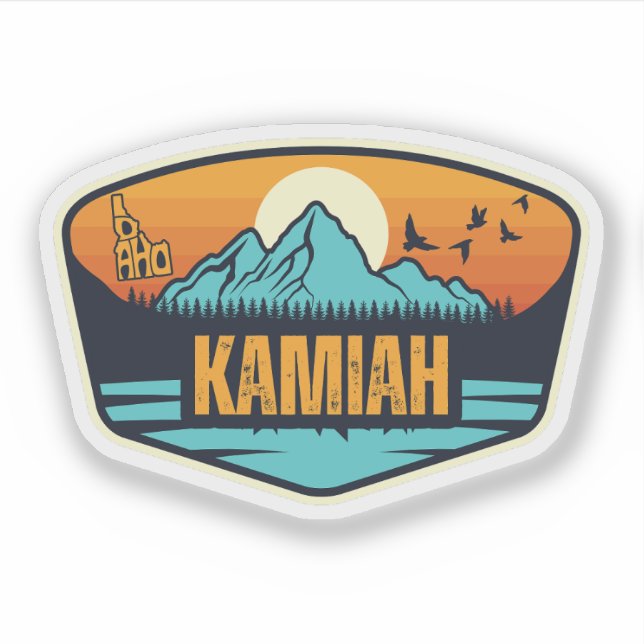 Kamiah, Idaho Sticker (Front)