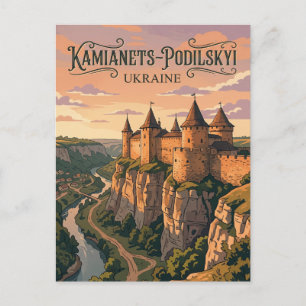 Kamianets-Podilskyi Castle Ukraine Postcard