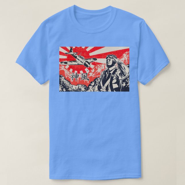 Kamikaze A6M Zero  T-Shirt (Design Front)