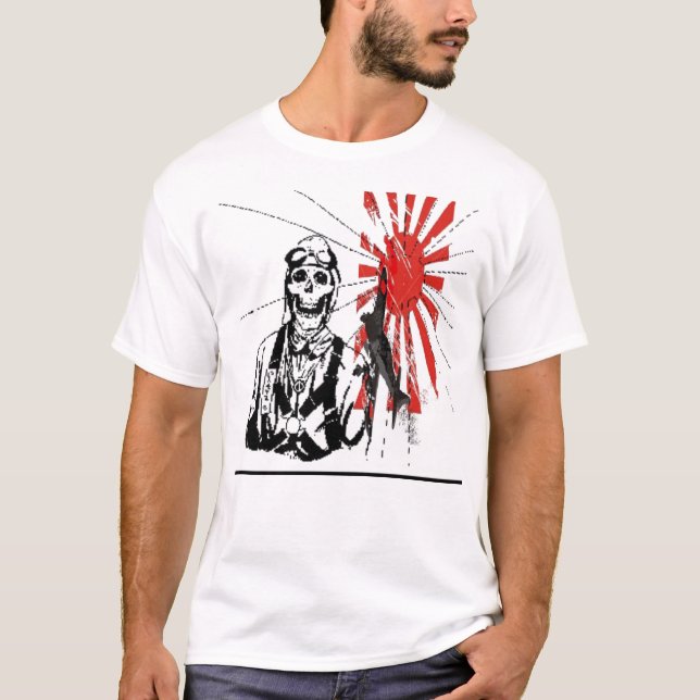Kamikaze Bomber Japanese Rising Su... - Customized T-Shirt (Front)
