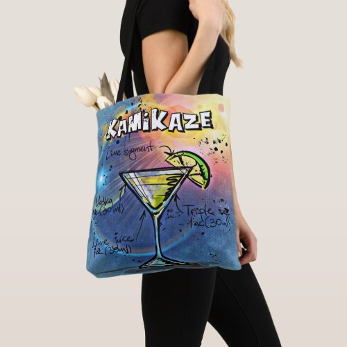 Kamikaze Cocktail 3 of 12 Drink Recipe Sets Tote Bag