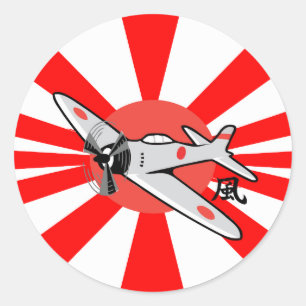 Kamikaze Large Classic Round Sticker