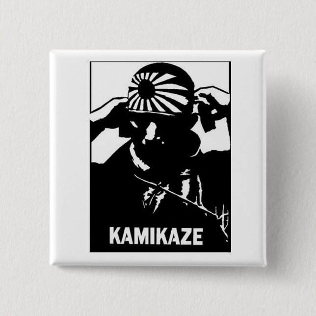 Kamikaze Pinback Button (Front)