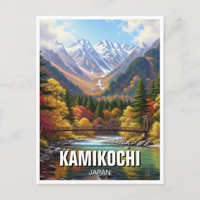 Kamikochi Chubu-Sangaku National Park Japan Travel Postcard (Front)