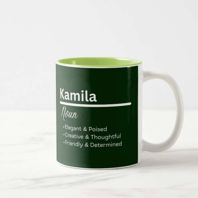 Kamila Personalized Name Coffee Mug (Right)