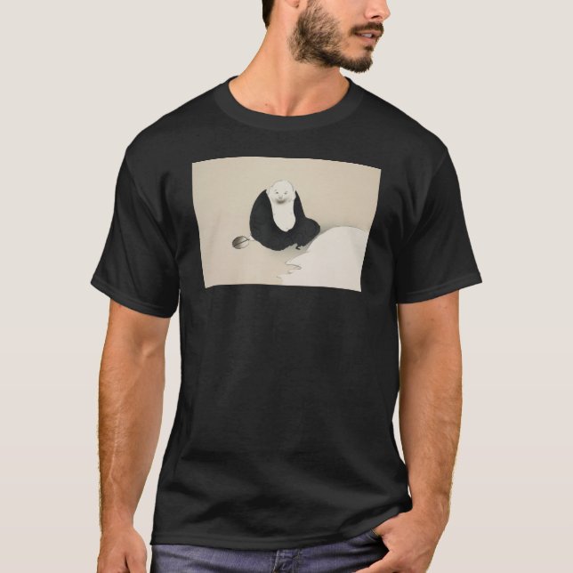 Kamisaka Sekka japan traditional painting art vint T-Shirt (Front)