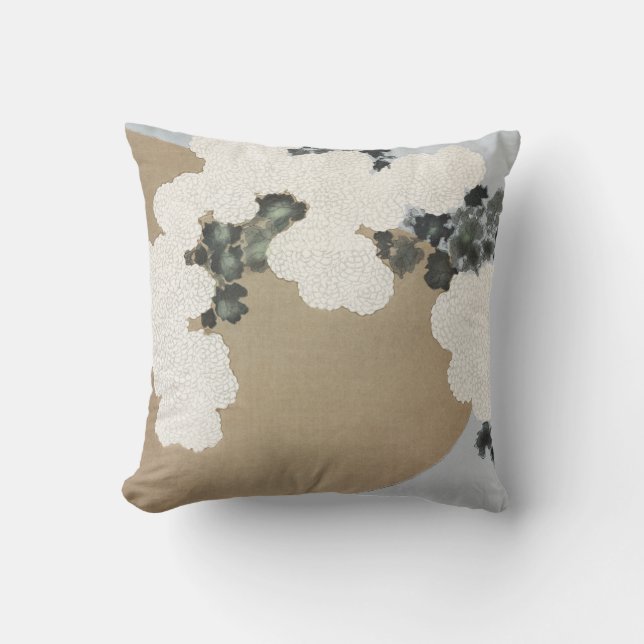 Kamisaka Sekka japan traditional painting art vint Throw Pillow (Front)