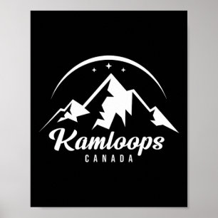 Kamloops Canada Ski Resort Skiing Snowboarding Poster