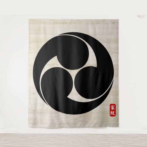 KAMON ( family crest ) Yamamoto  Canvas Print Tapestry