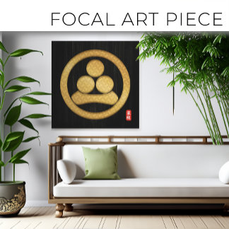 Kamon WATANABE family crest canvas print