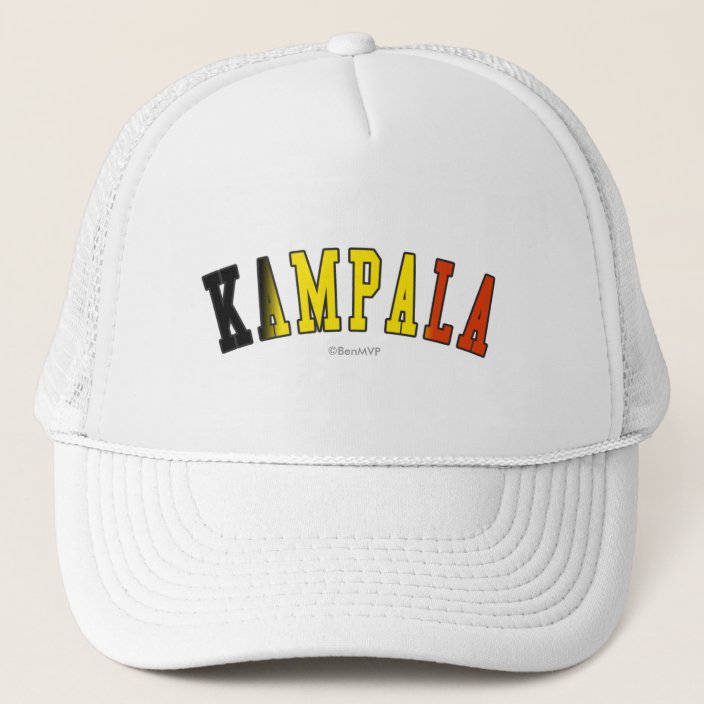 Kampala in Uganda National Flag Colors Hat
