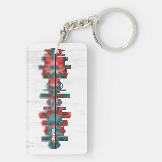 Kampala Skyline Keychain (Back)