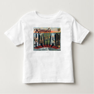 Kamuela, Hawaii - Large Letter Scenes Toddler T-shirt
