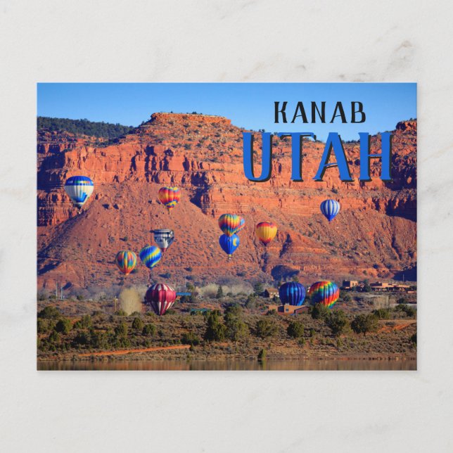 Kanab Utah Balloon Festival Postcard (Front)
