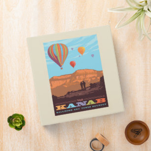 Kanab, Utah Balloons And Tunes Roundup 3 Ring Binder