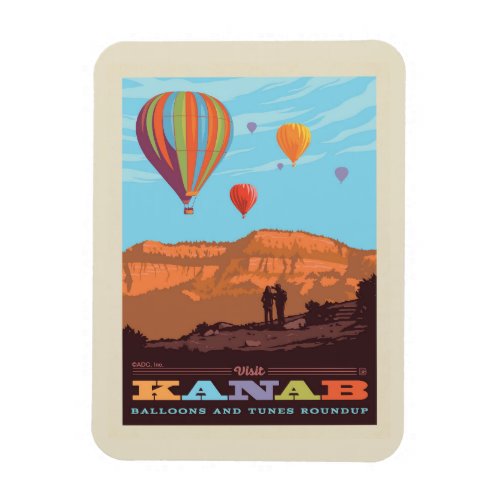 Kanab Utah  Balloons And Tunes Roundup Magnet