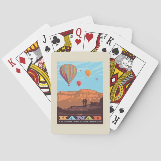 Kanab, Utah | Balloons And Tunes Roundup Poker Cards (Back)