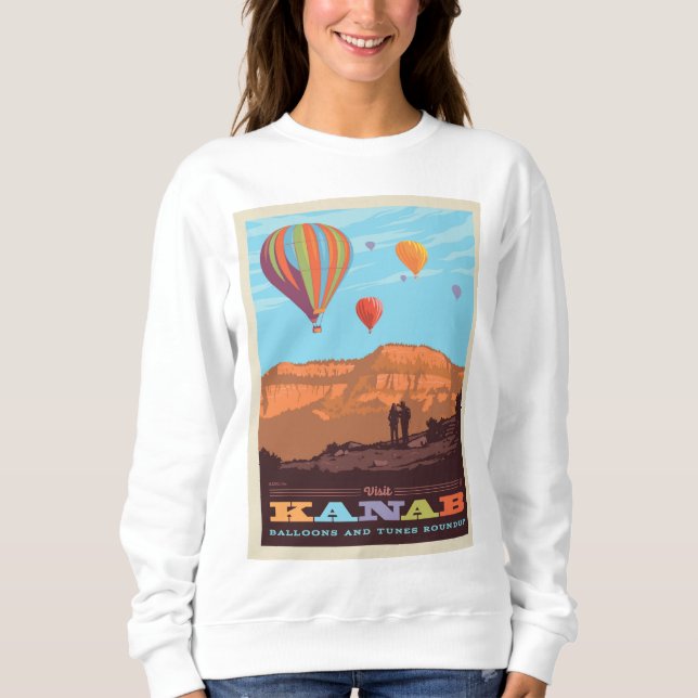 Kanab, Utah | Balloons And Tunes Roundup Sweatshirt (Front)