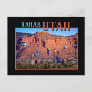 Kanab Utah Hot Air Balloons Postcard