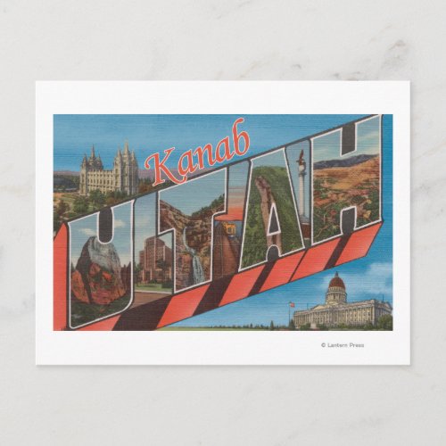 Kanab UtahLarge Letter ScenesKanab UT Postcard