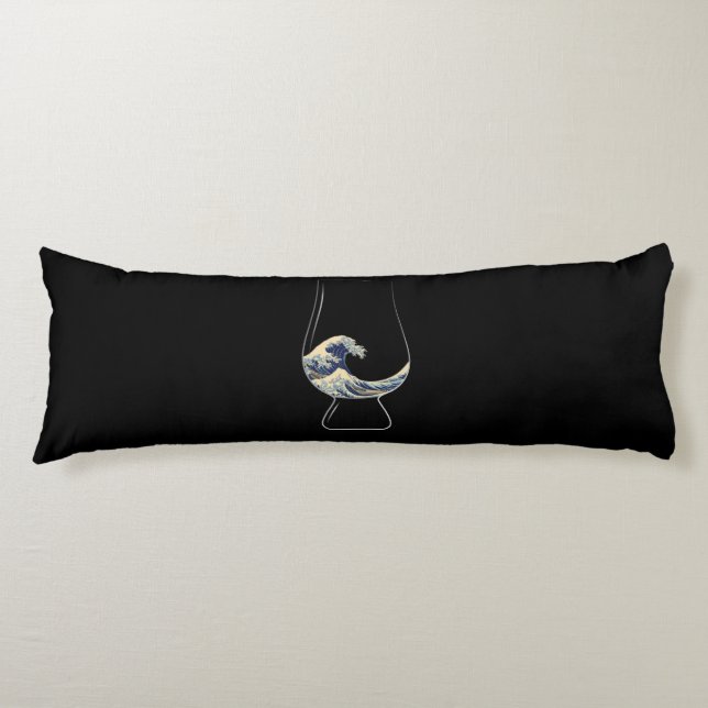 Kanagawa Glencairn Glass Body Pillow (Front)
