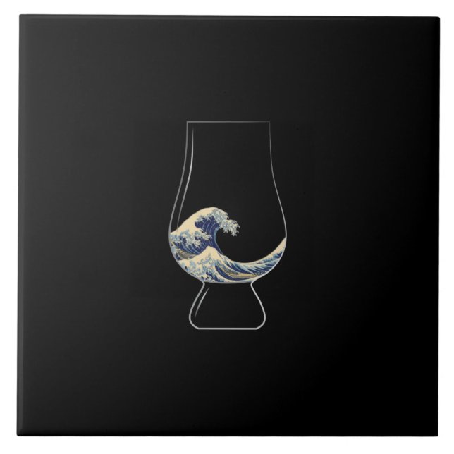 Kanagawa Glencairn Glass Ceramic Tile (Front)