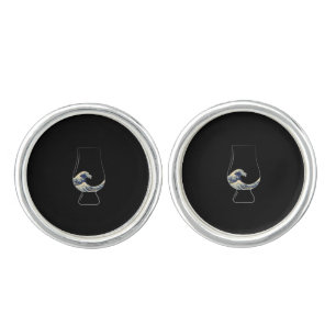 Kanagawa Glencairn Glass Cufflinks