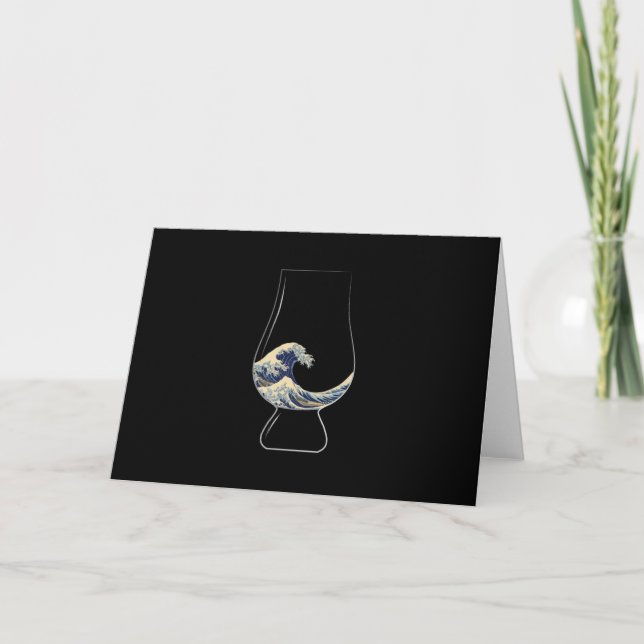 Kanagawa Glencairn Glass Holiday Card (Front)